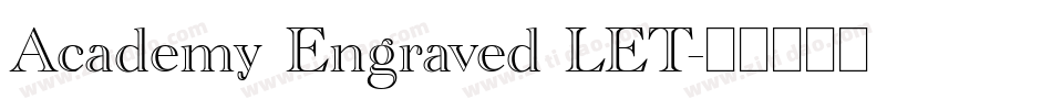 Academy Engraved LET字体转换